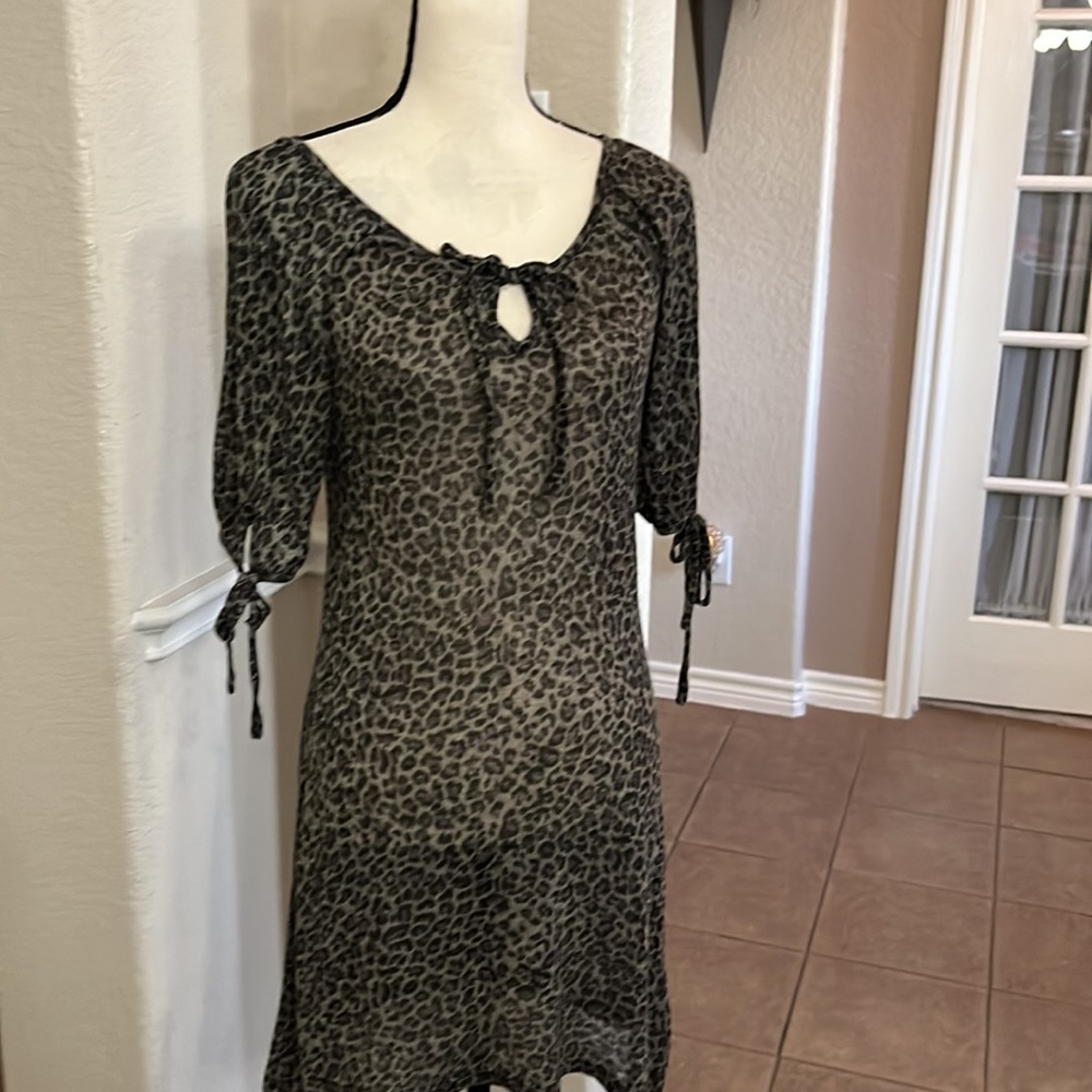 Angie leopard print mini dress Size S